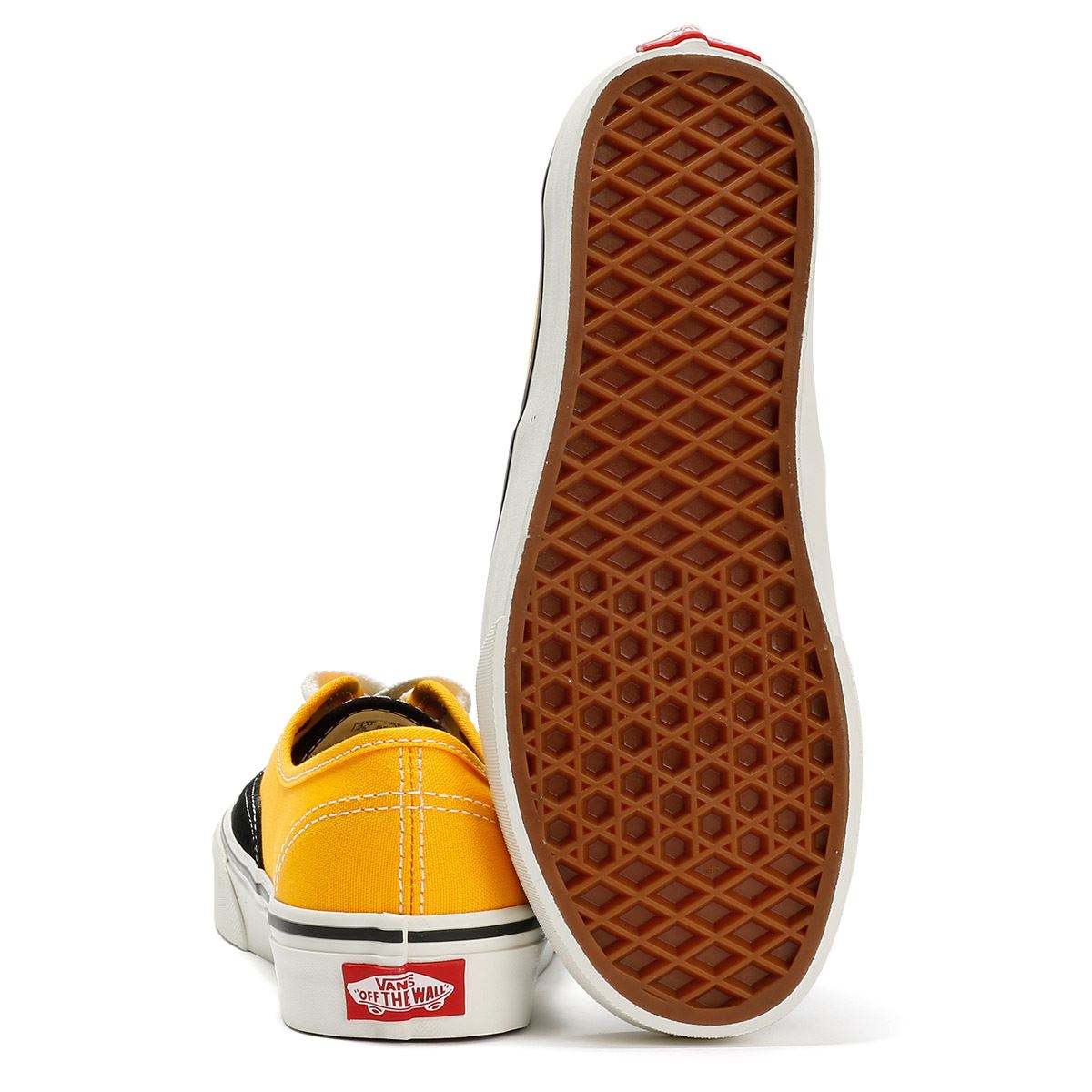 Vans Authentic Primary Multi Baskets Jaunes En Toile