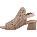 Hush Puppies Louise Heeled Sandales Pour Femmes En Cuir Taupe