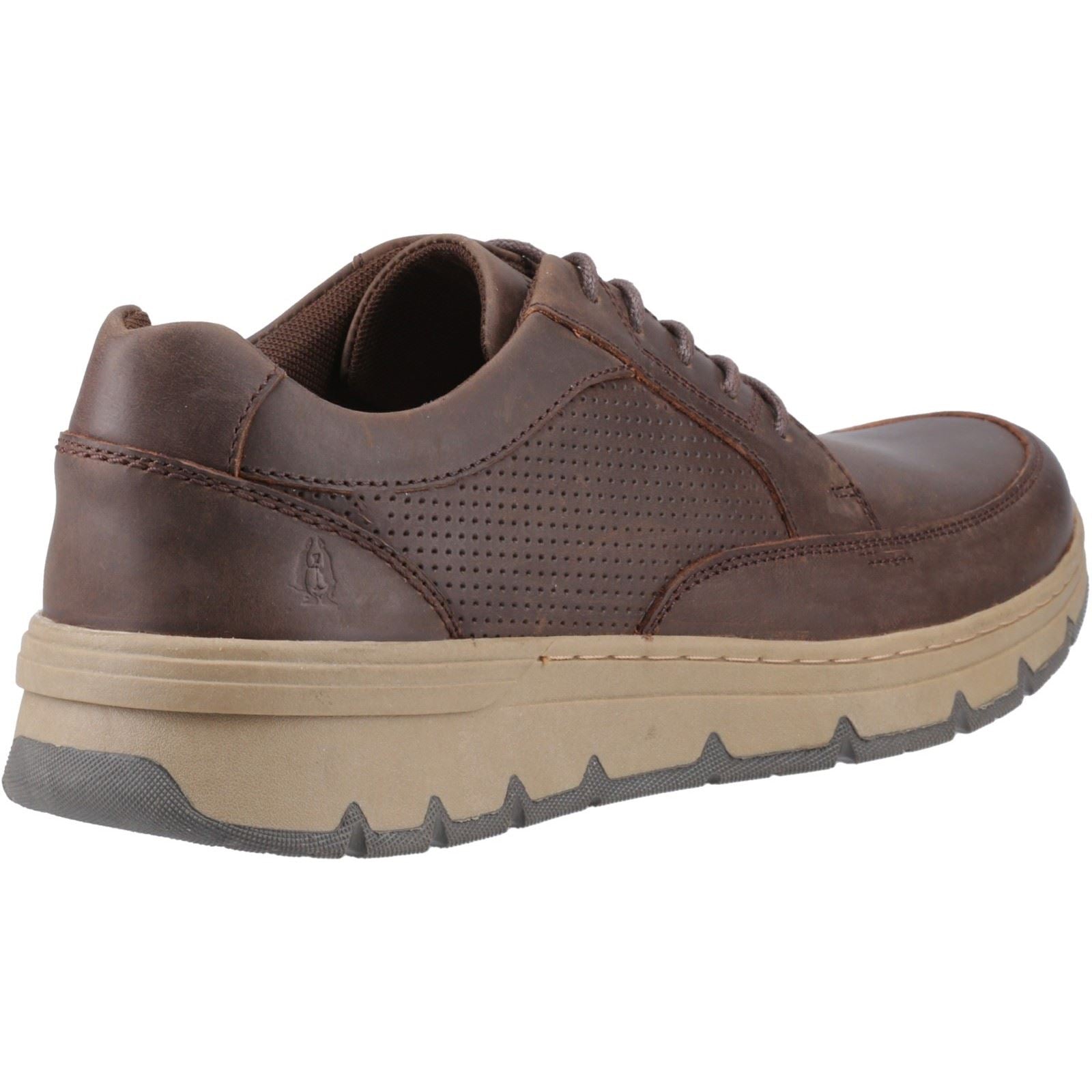 Hush Puppies Nelson Chaussures En Cuir Marron À Lacets Pour Homme