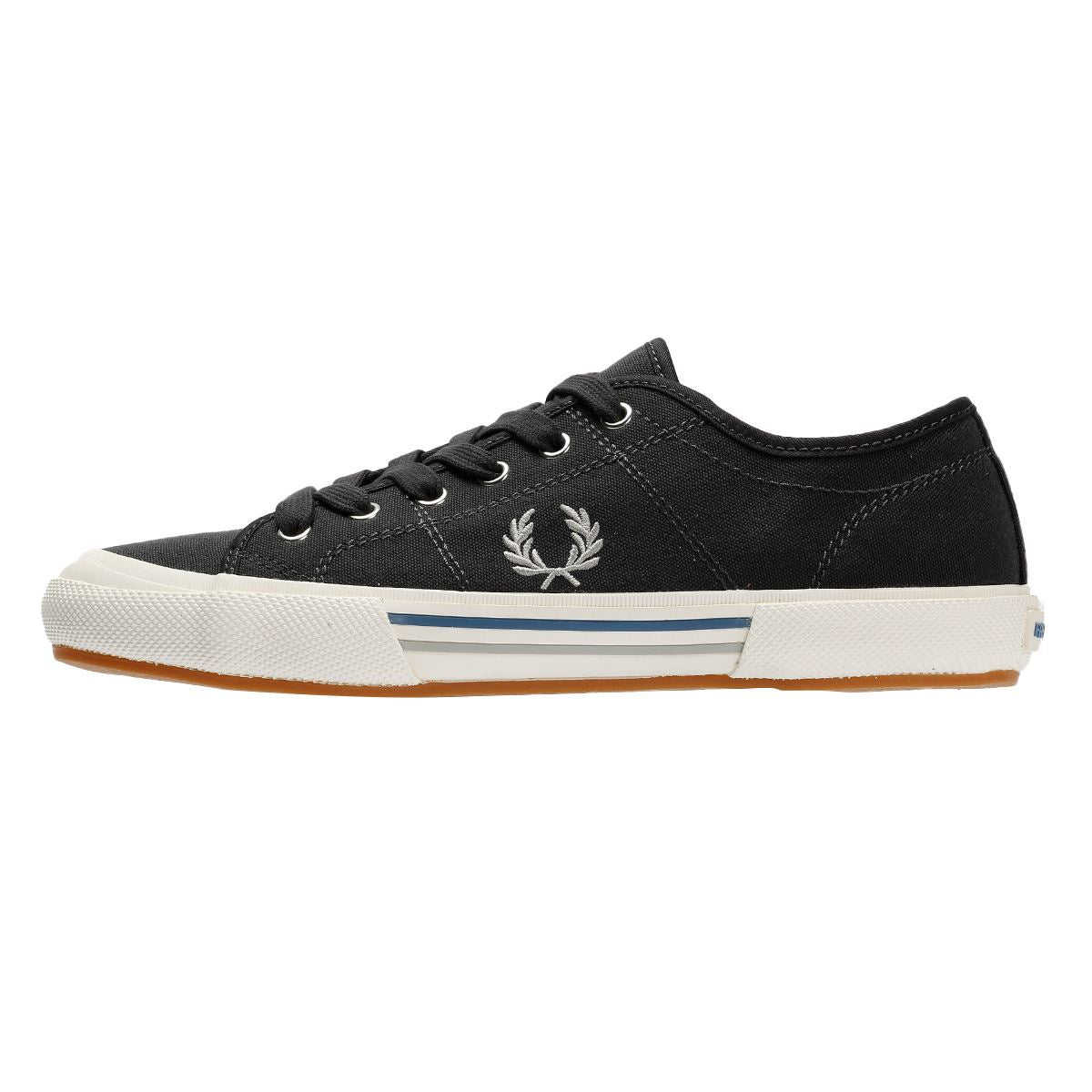 Fred Perry B708 Vintage Tennis Baskets Grises En Toile Pour Hommes