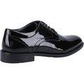 Hush Puppies Damien Lace Up Patent Chaussures Noires En Cuir Pour Hommes À Lacets Vernies