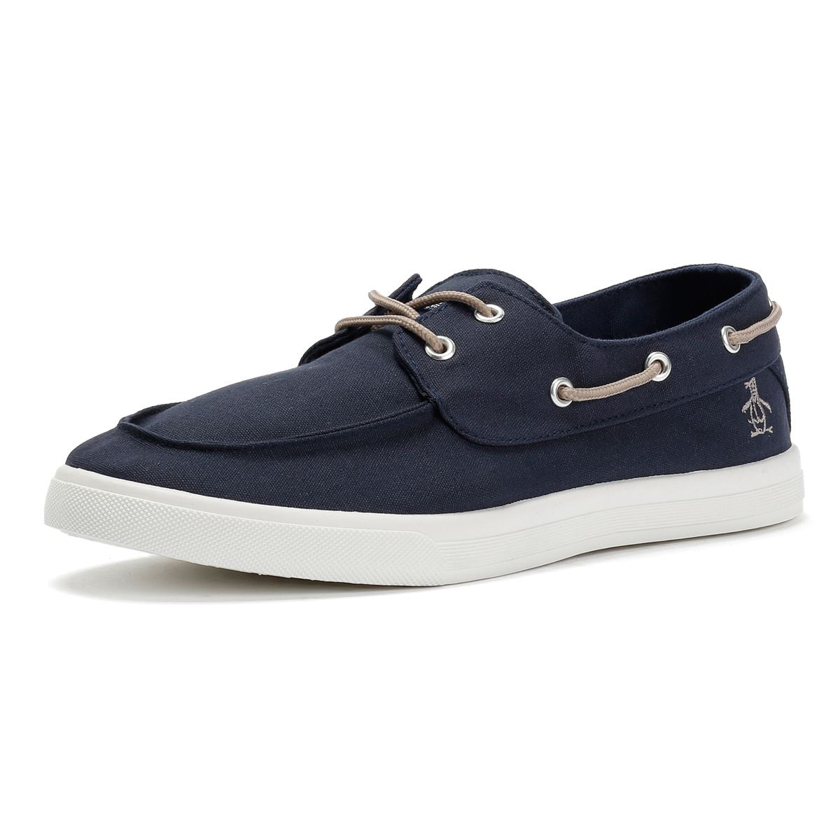 Penguin Sailor Chaussures Lacées Bleu marine En Toile Pour Hommes