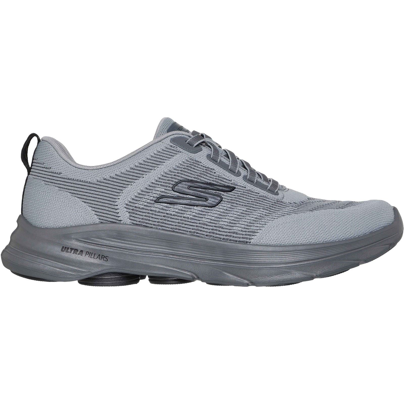 Skechers GO Walk 8 Day Baskets Grises/Jaunes Pour Homme En Textile