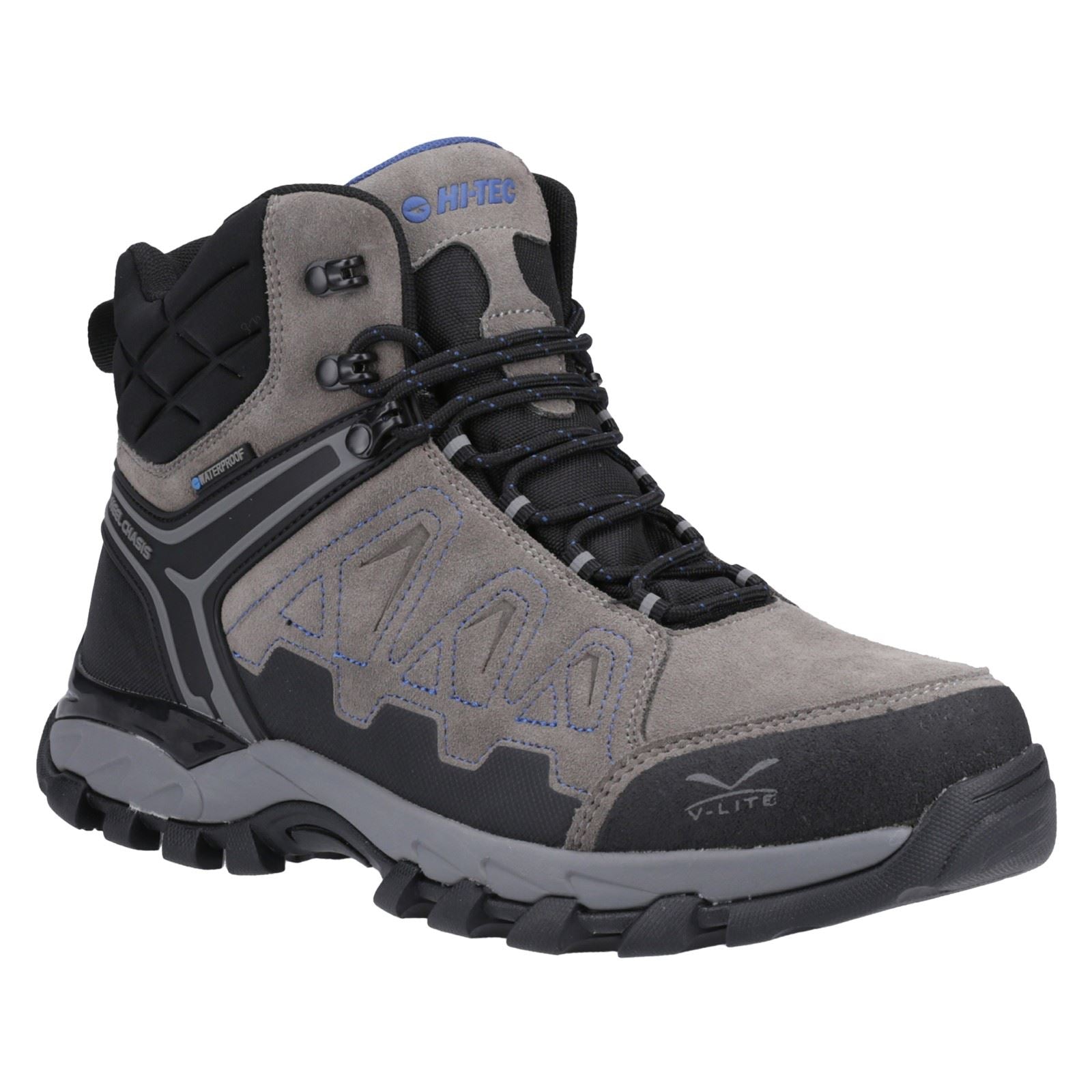 Hi-Tec V-Lite Explorer WP Bottes De Randonnée Pour Femmes En Daim De Vache Gris/fuchsia