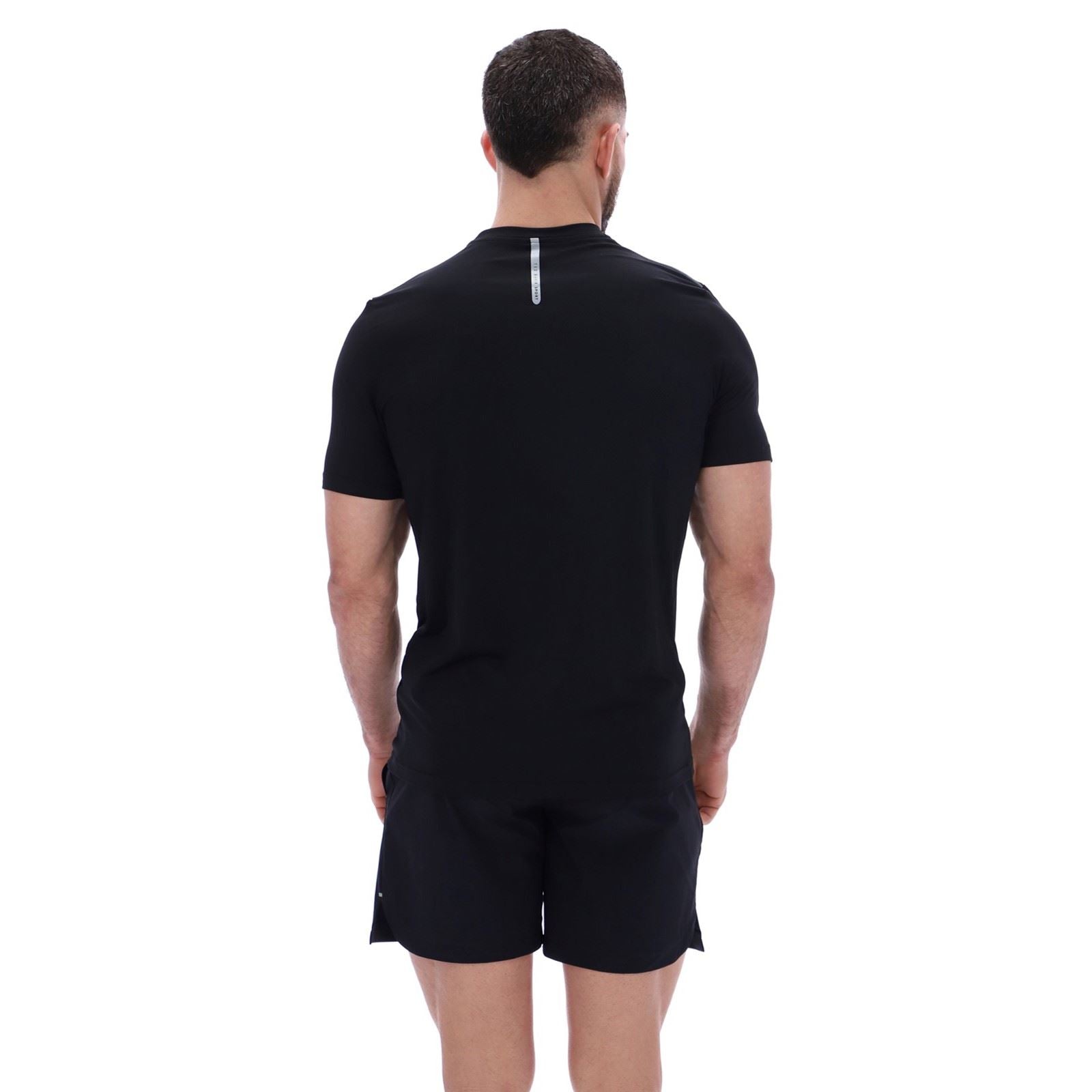 Ted Baker SAM TBMTS2635 T-Shirts De Sport Actifs Pour Hommes En Polyester Noir