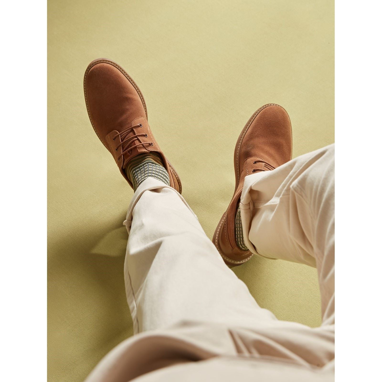 Hush Puppies Guy Chaussures À Lacets En Cuir Pour Homme Couleur Fauve