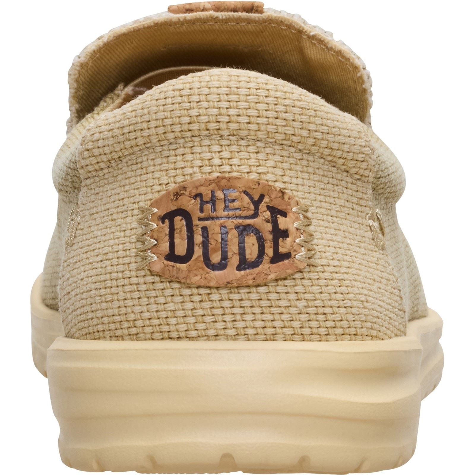 HEYDUDE Mikka Braided Mocassins En Textile Pour Hommes Olive Gris/Tan Boulder