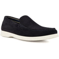 Dune Buftonn Chaussures Mocassins Pour Homme En Daim Bleu Marine