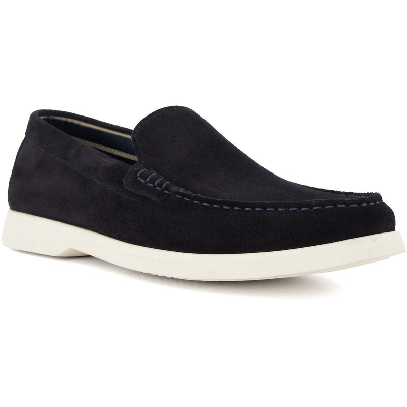 Dune Buftonn Chaussures Mocassins Pour Homme En Daim Bleu Marine