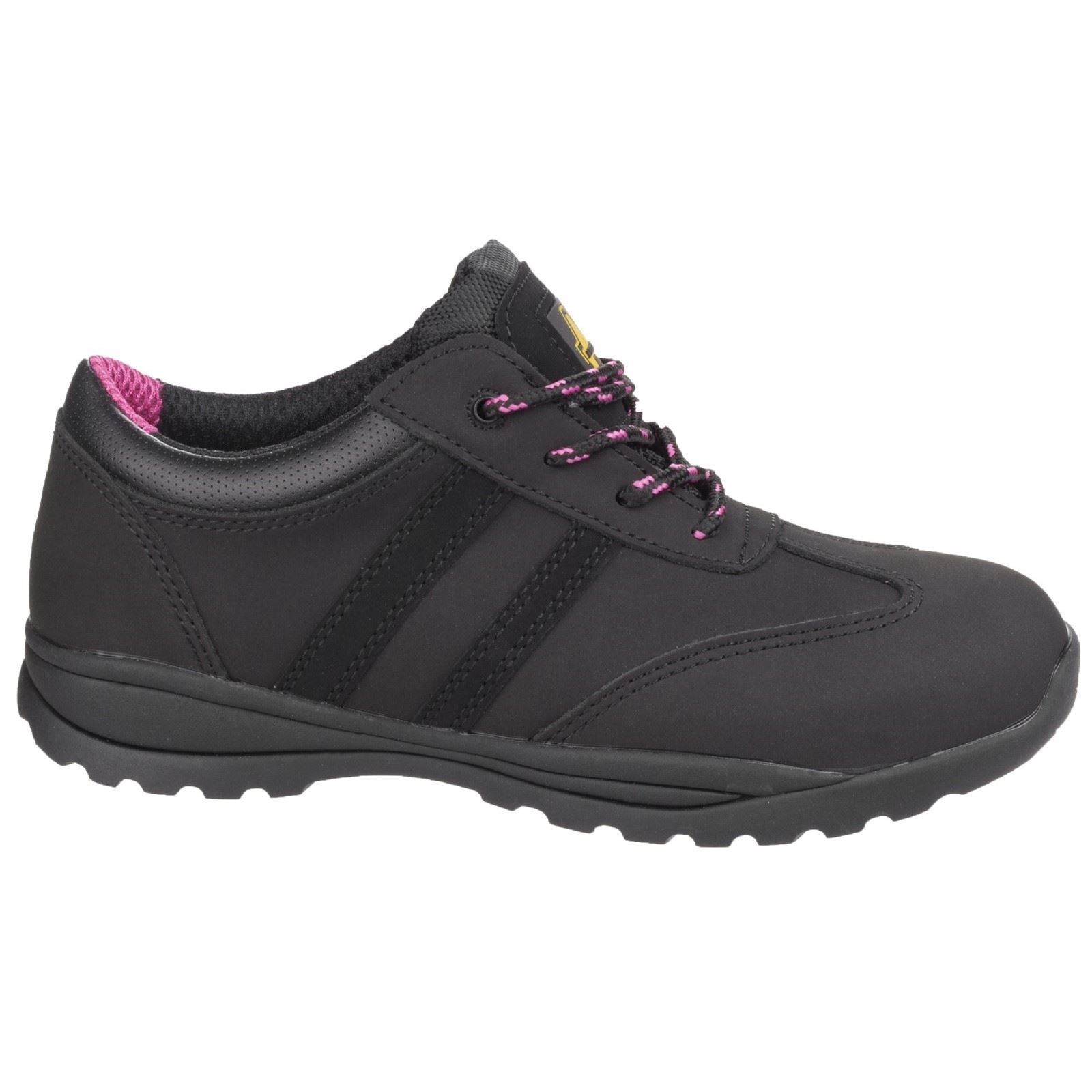 Amblers Safety  Chaussures De Sécurité Noires En Cuir Pour Femmes Sophie Fs706