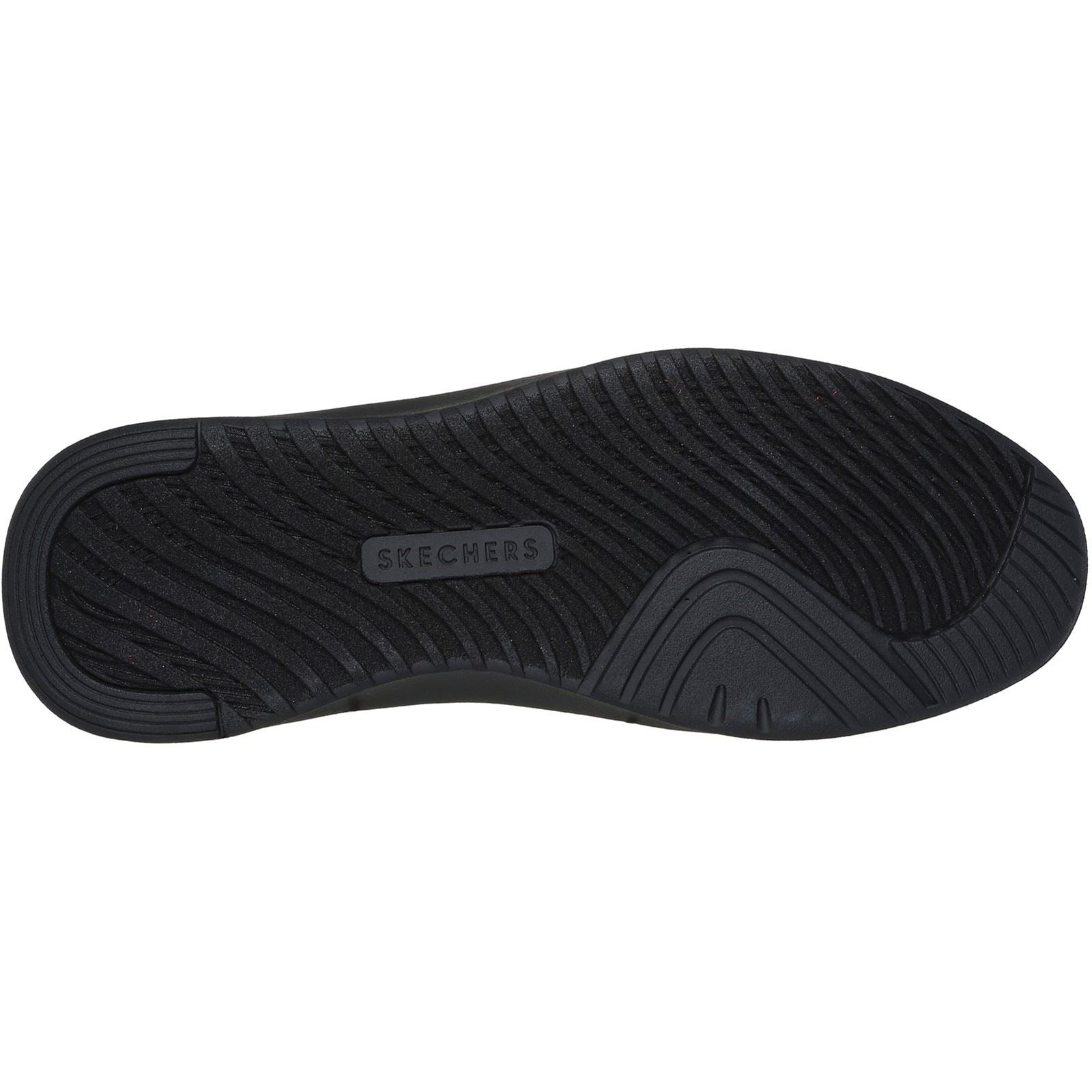 Skechers Court Break Suit Sneaker Baskets Noires Pour Hommes