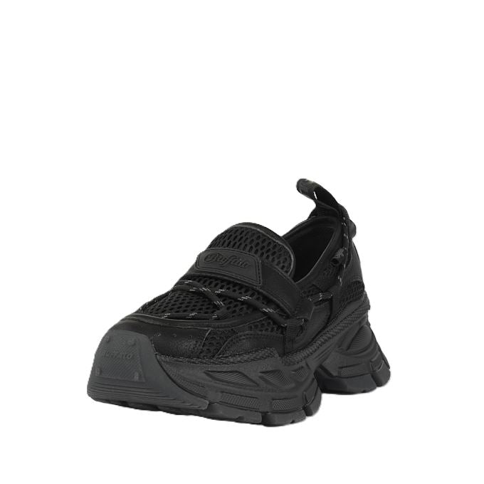Buffalo Loafer TEC Mocassins Noirs Pour Femmes