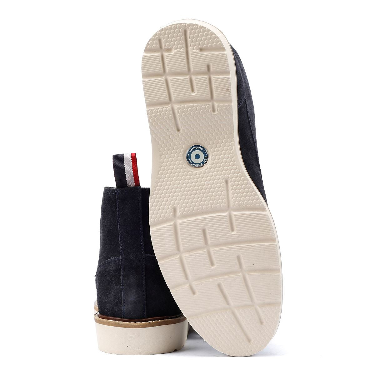 Ben Sherman Hampton Bottes Bleues En Daim Pour Hommes