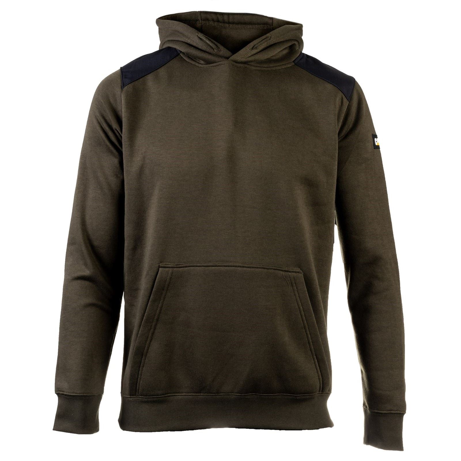 Caterpillar Essentials Sweat À Capuche Vert En Polyester Pour Hommes