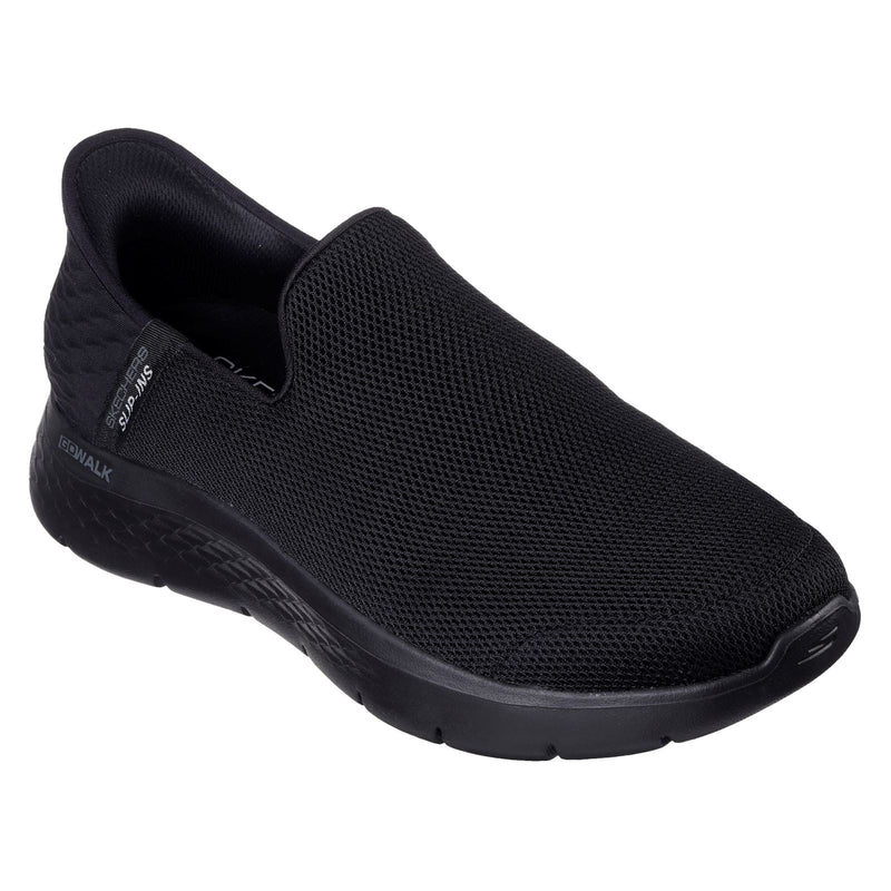 Skechers Go Walk Flex No Hands Baskets Noires Pour Hommes En Polyester