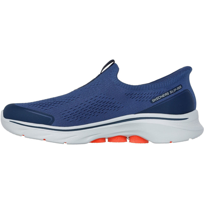 Skechers GO WALK 7 Easy On Evolution Chaussures De Sport Pour Hommes En Toile Bleu Marine