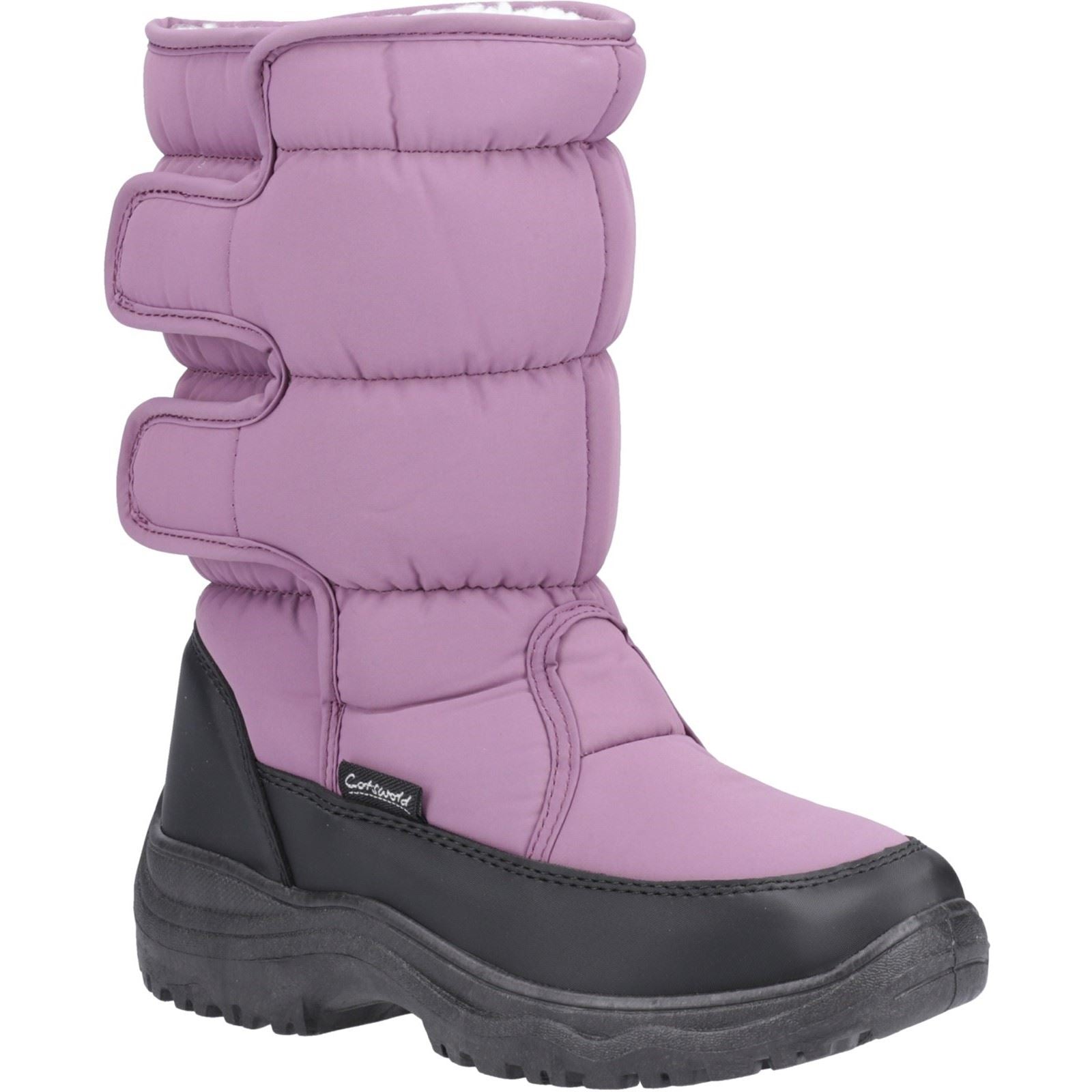 Cotswold Welland Chaussures Mi-mollet D'hiver Violette Pour Femme En Textile
