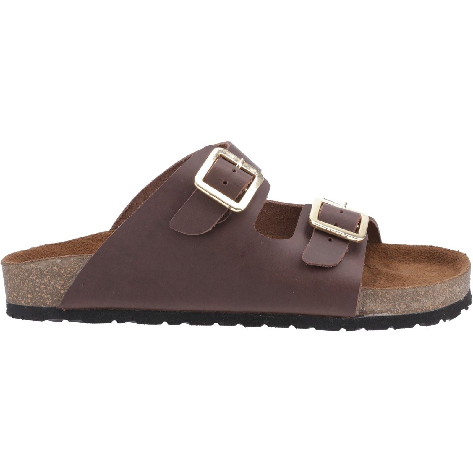 Cotswold Lushill Sandales En Cuir Pour Femmes, Marron