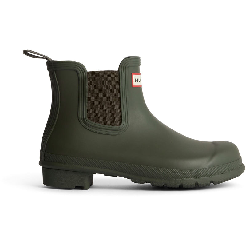 Hunter Original Chelsea Boot Bottes En Caoutchouc Pour Femme De Couleur Olive Foncée