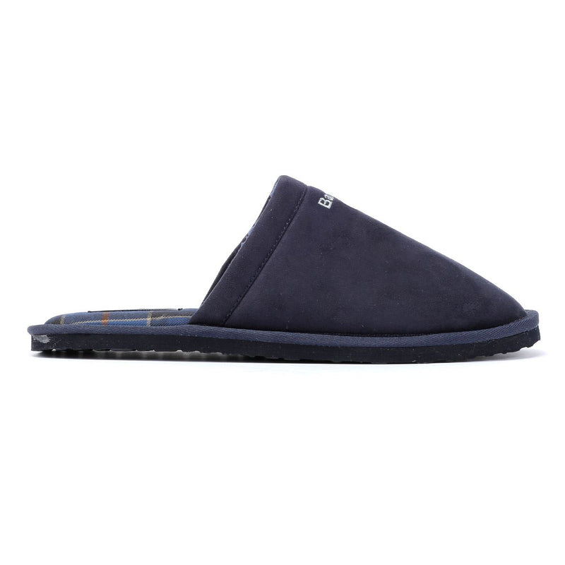 Barbour Everitt Chaussons Pour Hommes En Faux Daim Bleu.