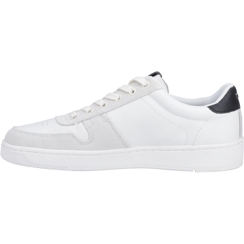 TOMS TRVL Lite Court Baskets En Cuir Pour Hommes Blanches/Noires
