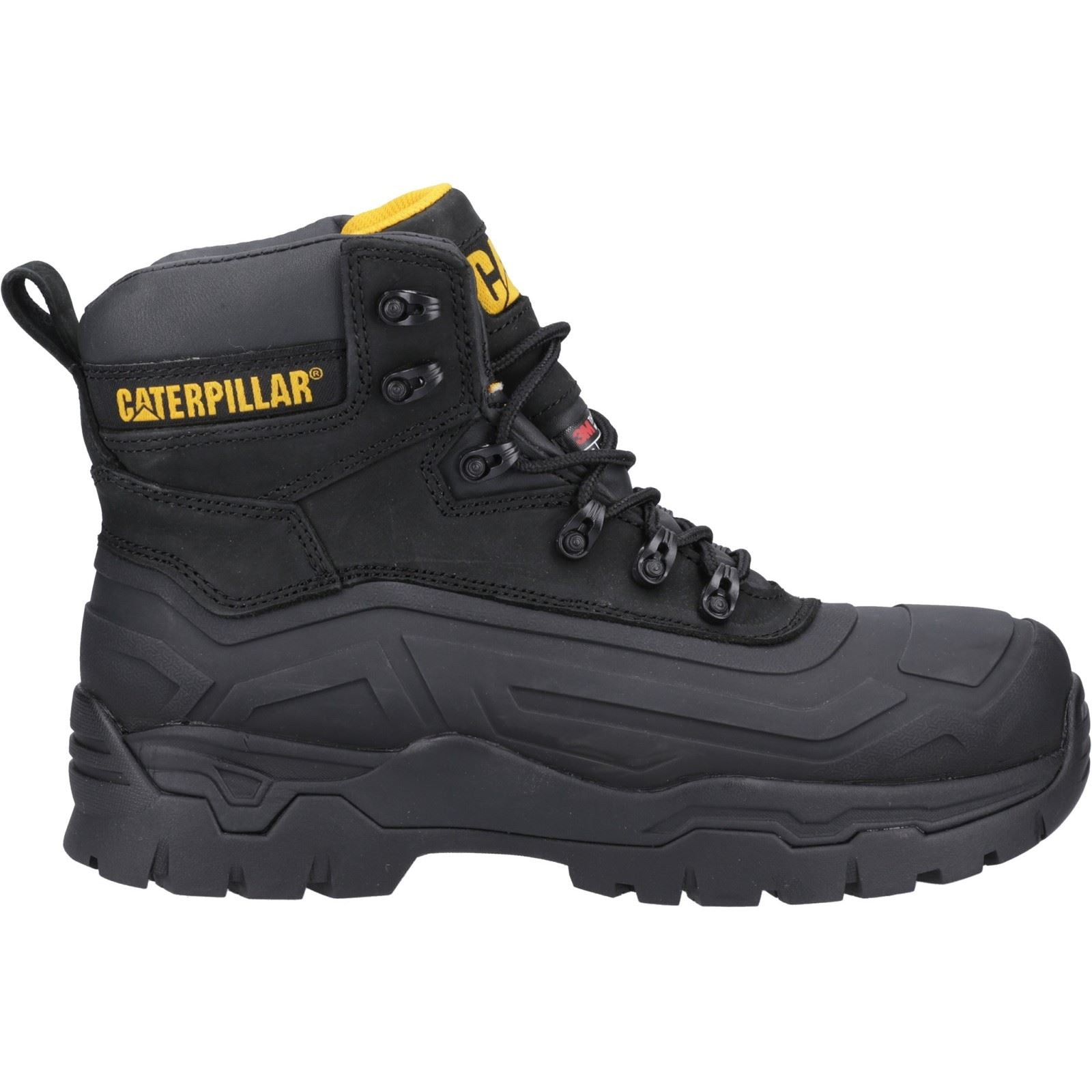 Caterpillar  Bottes De Sécurité Noires Typhoon Sbh En Caoutchouc/Mouton