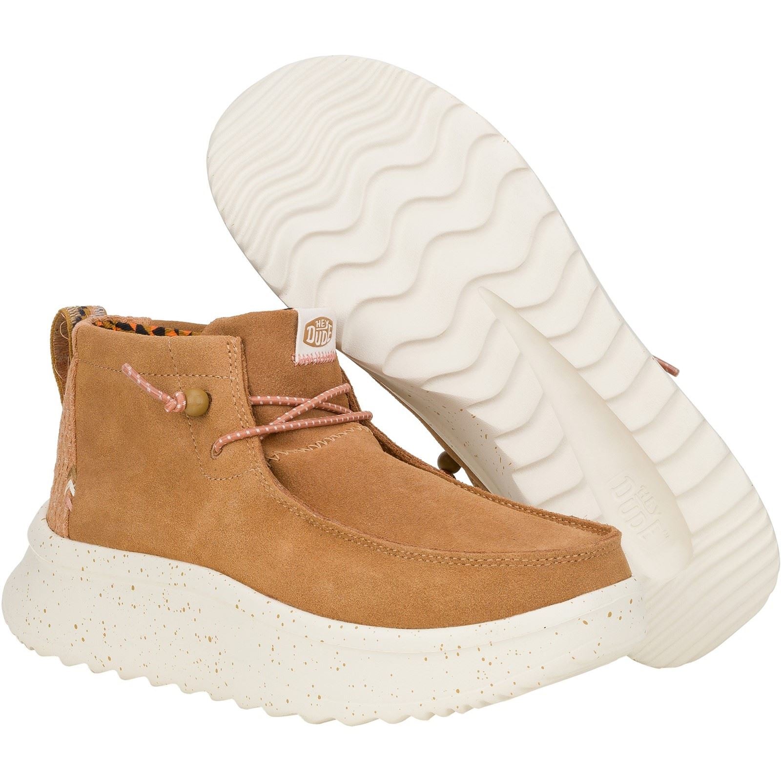 HEYDUDE Wendy Peak Hi Bottes Châtaigne Pour Femmes Suede