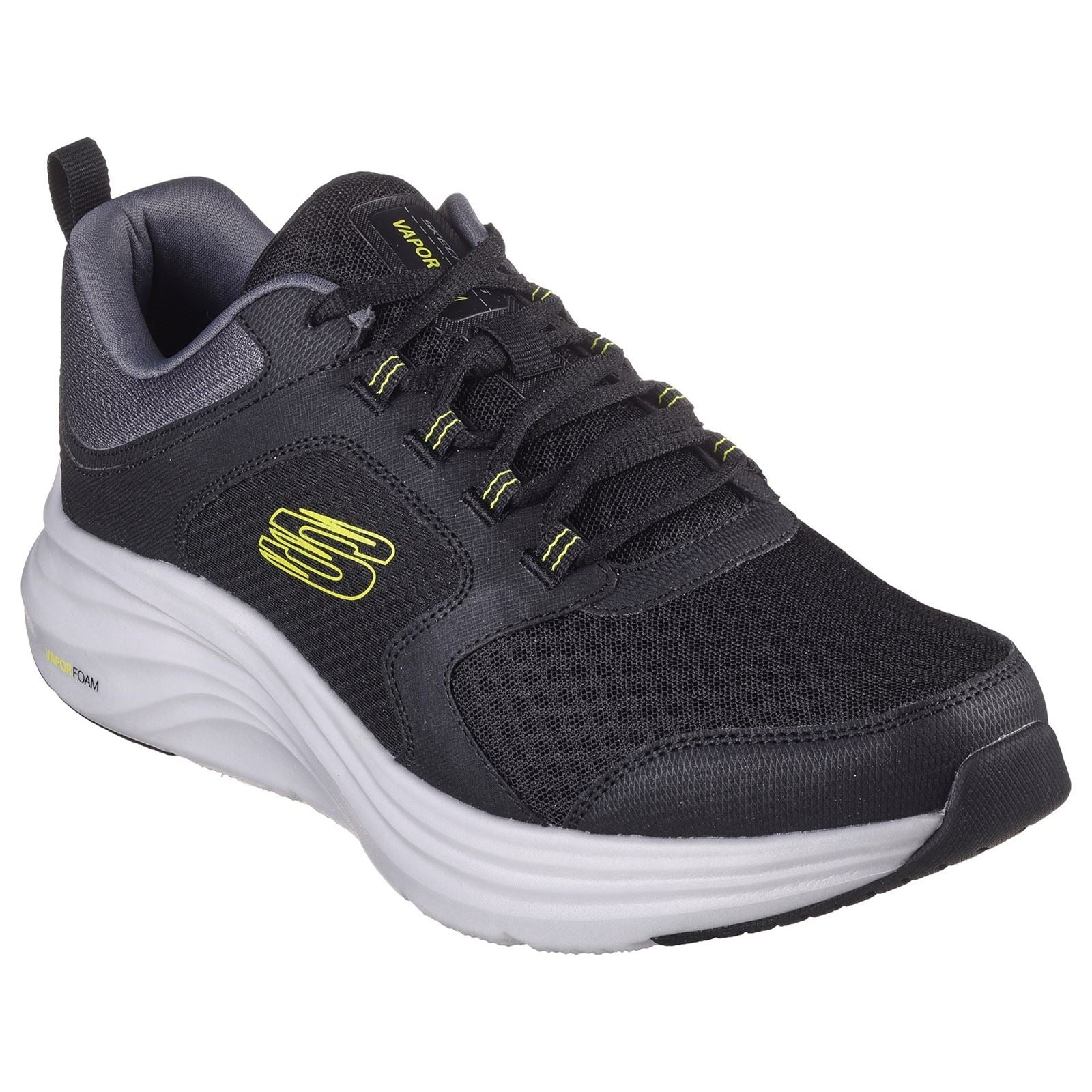 Skechers Vapor Foam Baskets Synthétiques Pour Hommes Noires/Limon