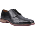 Hush Puppies Mack Chaussures Richelieu Noires En Cuir Pour Hommes