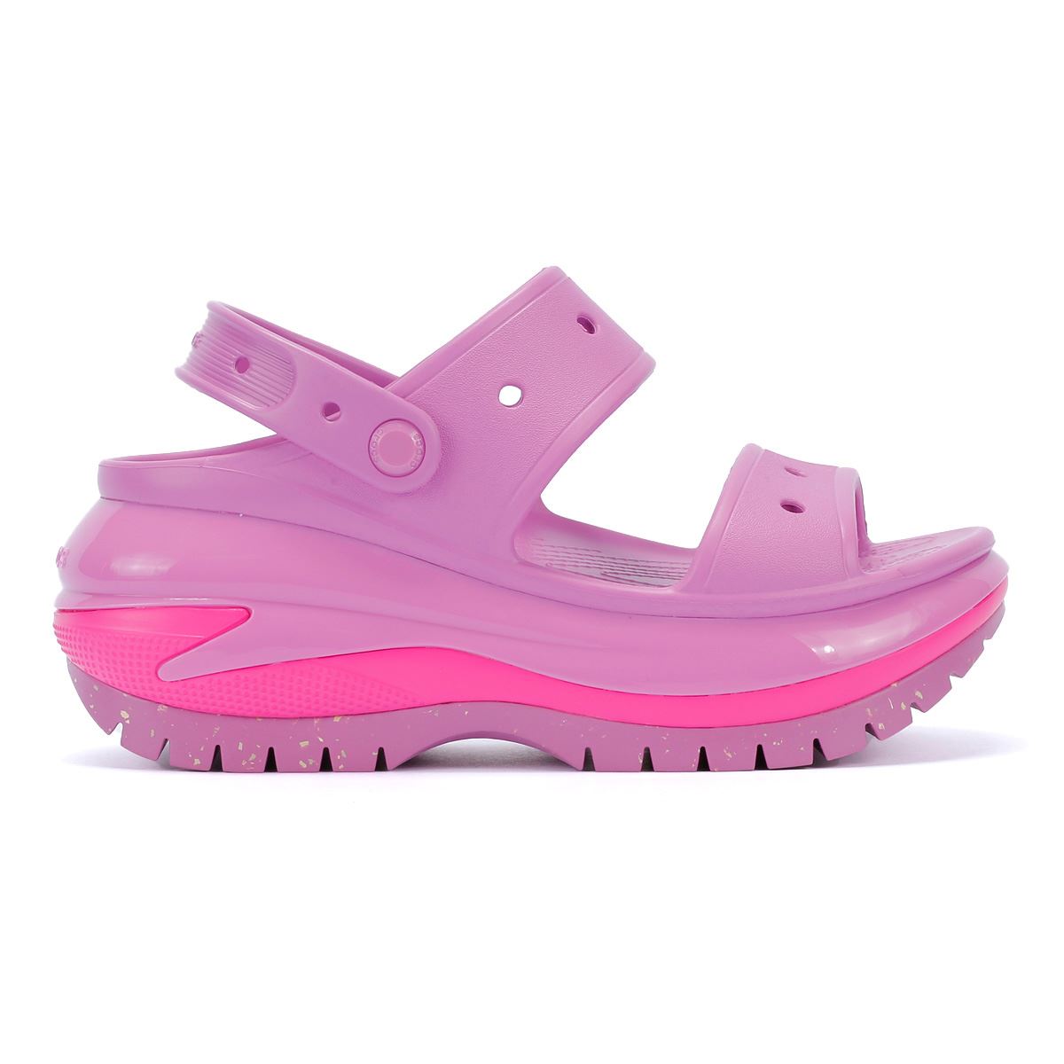 Crocs Mega Crush Sandales Rose À Bulles