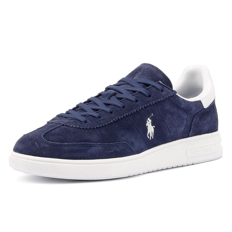 Ralph Lauren Bedford Baskets En Daim Bleu