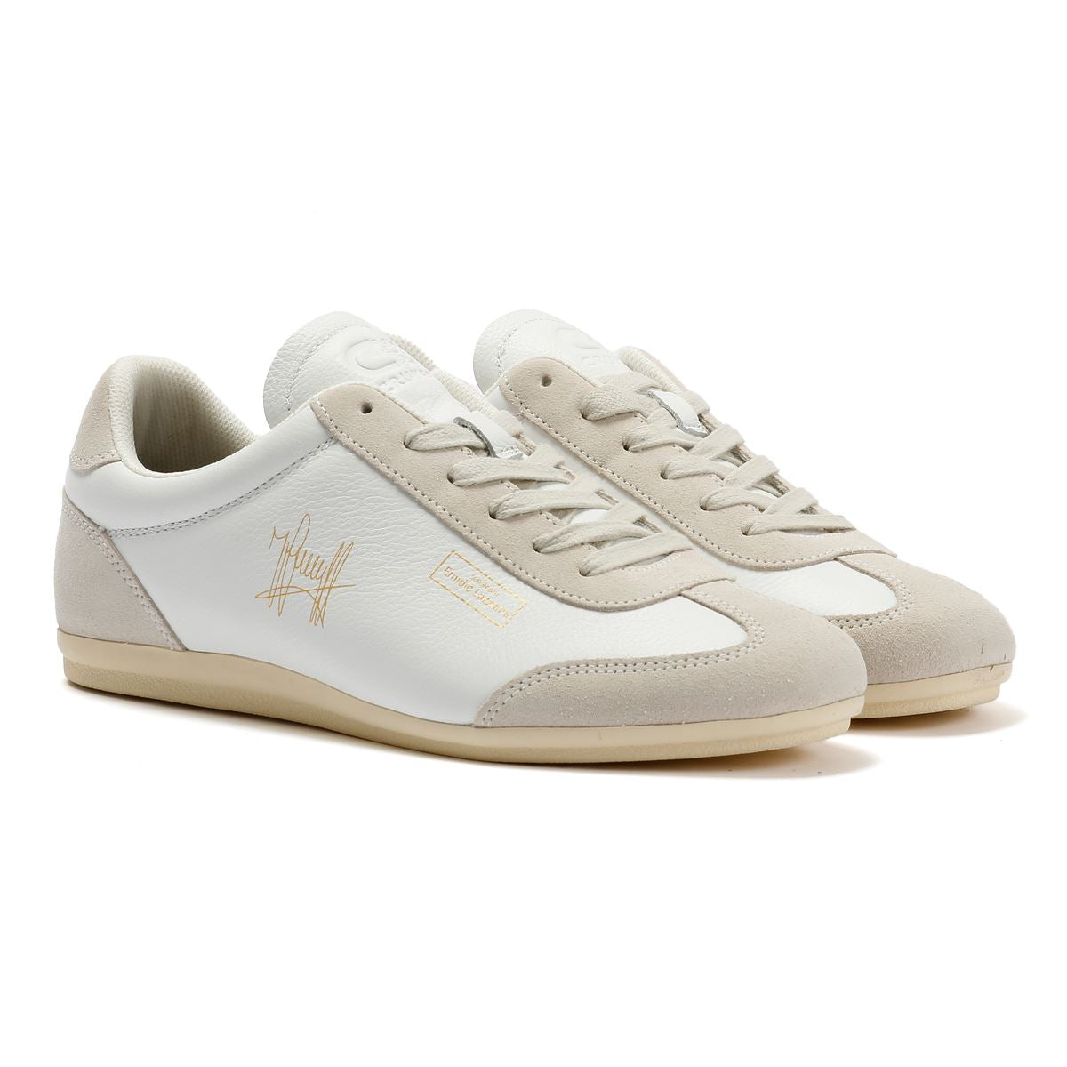 Cruyff Recoupa Baskets Blanches En Cuir Pour Hommes