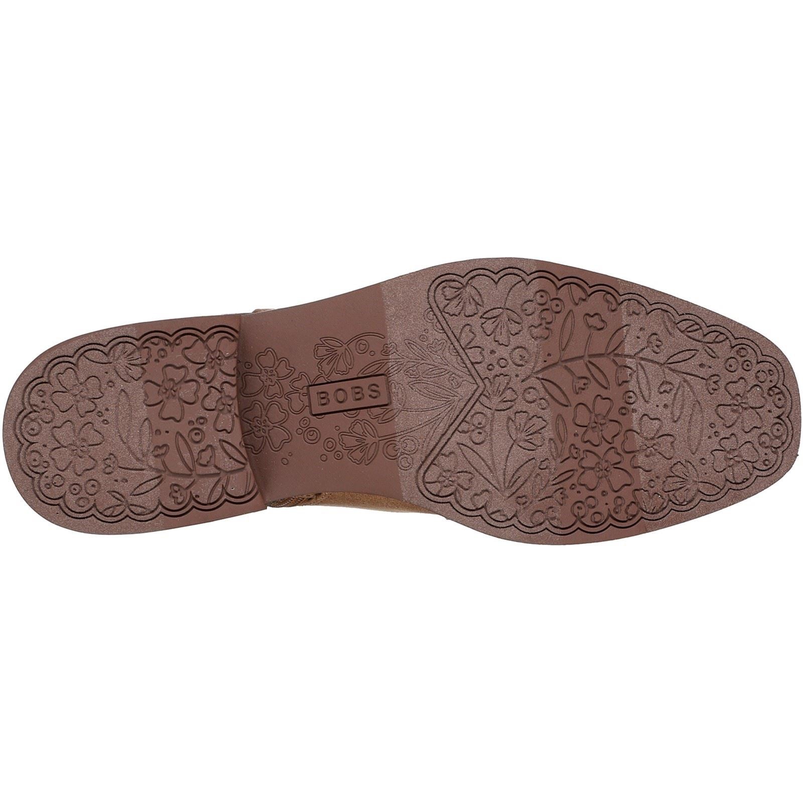 Skechers BOBS Wander Luxe Bottes Chelsea À Talons En Châtaignier Pour Femmes