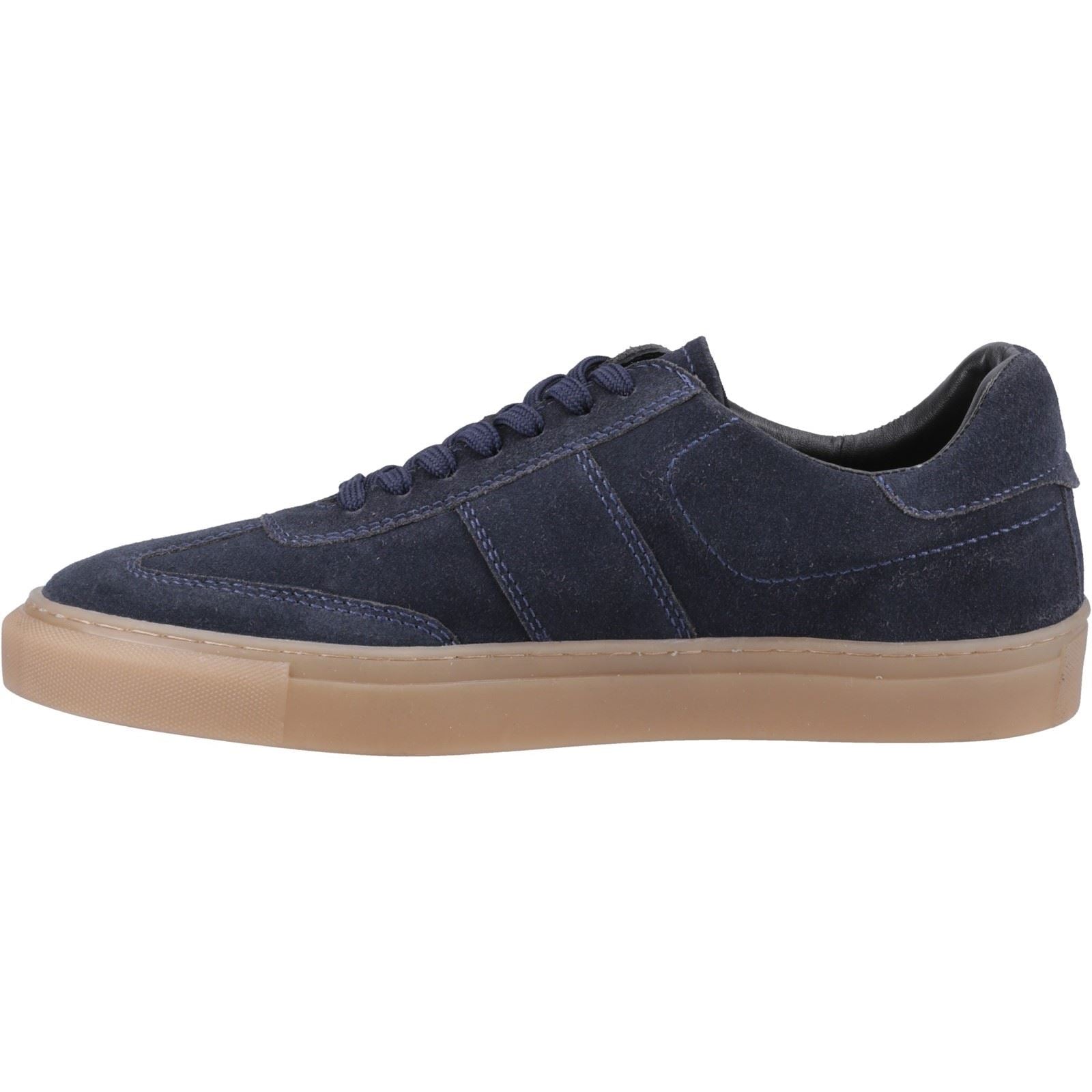 Hush Puppies Riley Chaussures De Sport En Daim Pour Homme, Bleu Marine
