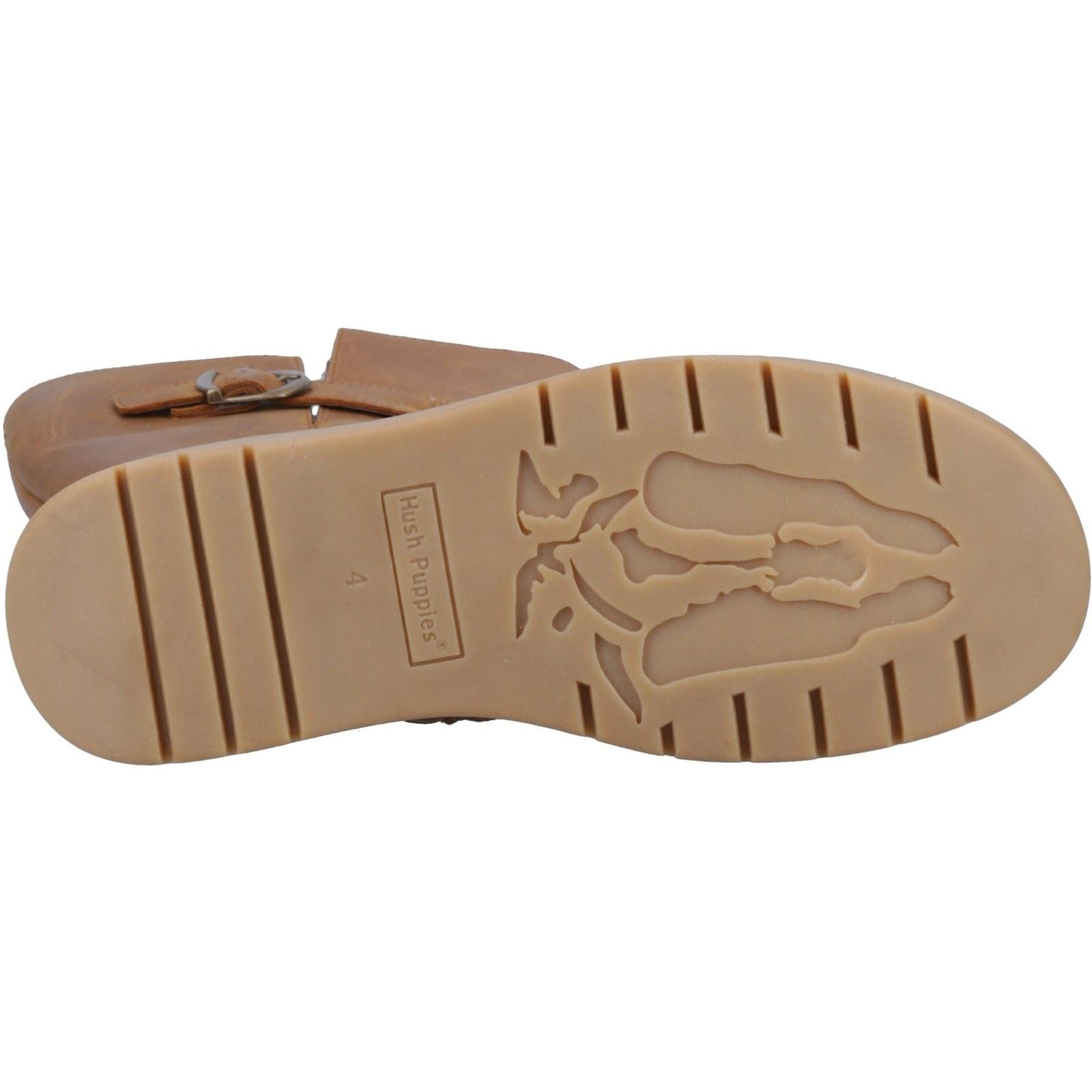 Hush Puppies Luna Bottes En Cuir Pour Femmes Couleur Tan