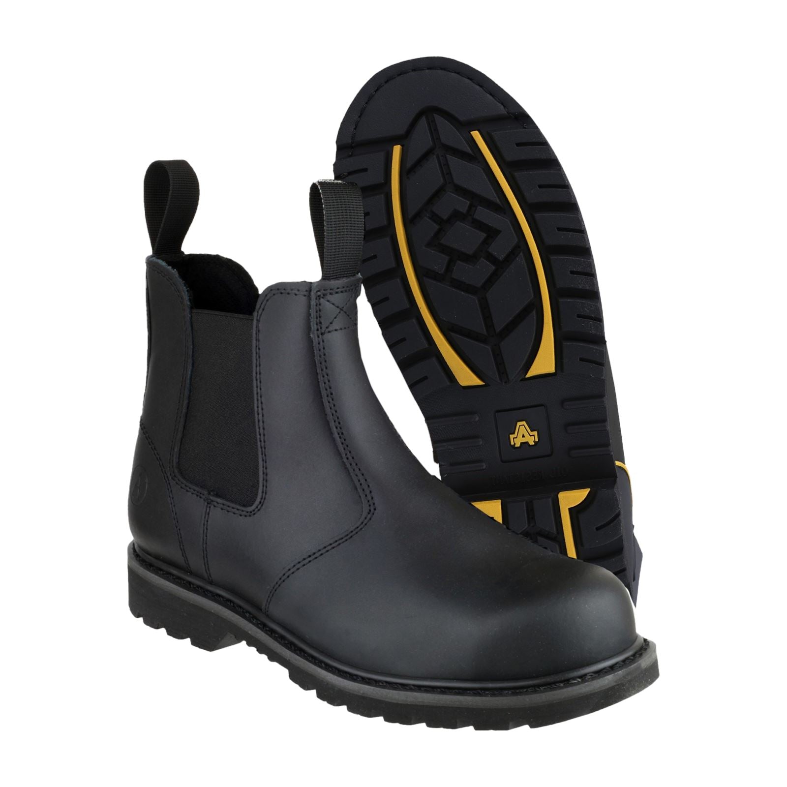 Amblers Safety  Bottes De Sécurité En Cuir Noir Fs5
