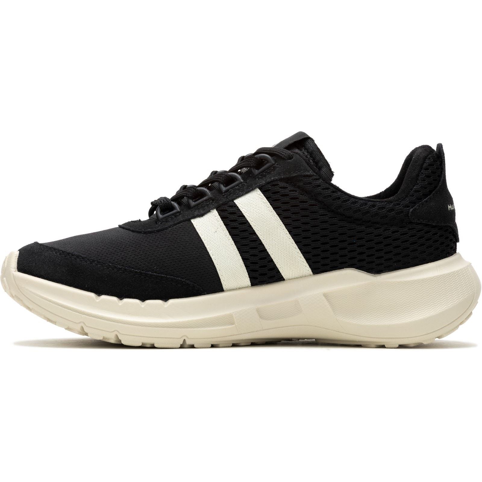 Hush Puppies Seventy8 Retro Runner Baskets Noires En Daim Pour Femmes