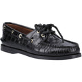 Sperry Authentic 2 Eye Chaussures Bateau Noires En Cuir Pour Femme