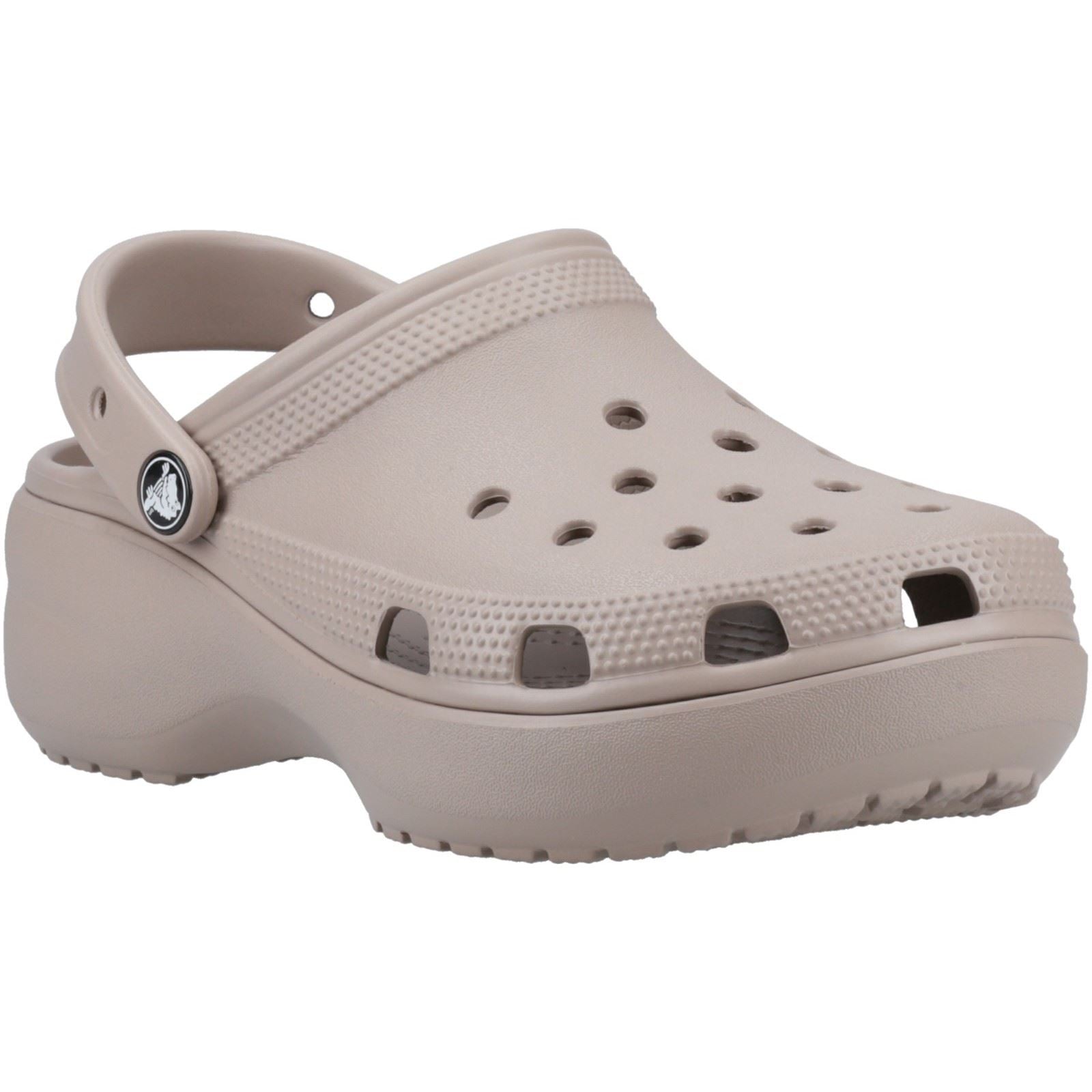 Crocs Classic Platform Clog Sabots Taupe Pour Femmes