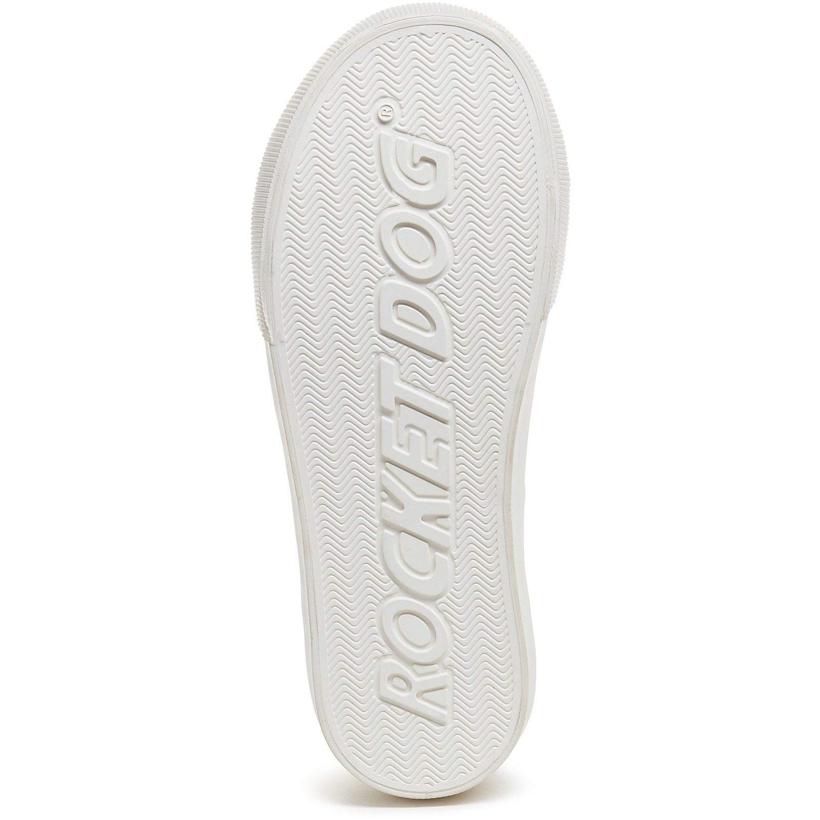 Rocket Dog Jazzin Plus Eighties 12A Baskets Blanches En Coton Pour Femmes