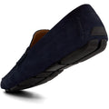 Dune Bradlay Chaussures Mocassins Bleues Pour Homme En Suède