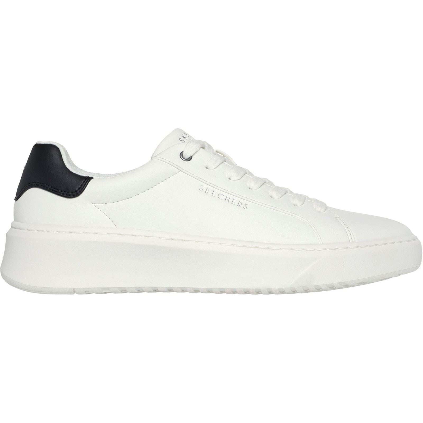 Skechers Court Break Suit Sneaker Baskets Blanches Synthétiques Pour Hommes