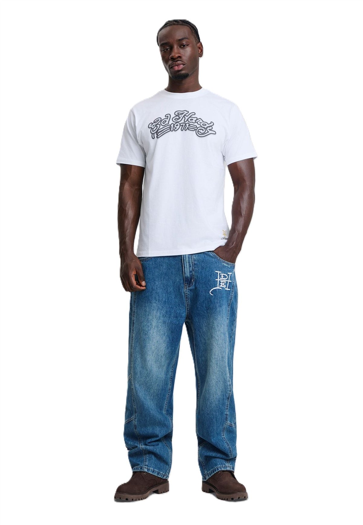 Ed Hardy Stay True Graphic Regular T-Shirts Blancs Pour Hommes