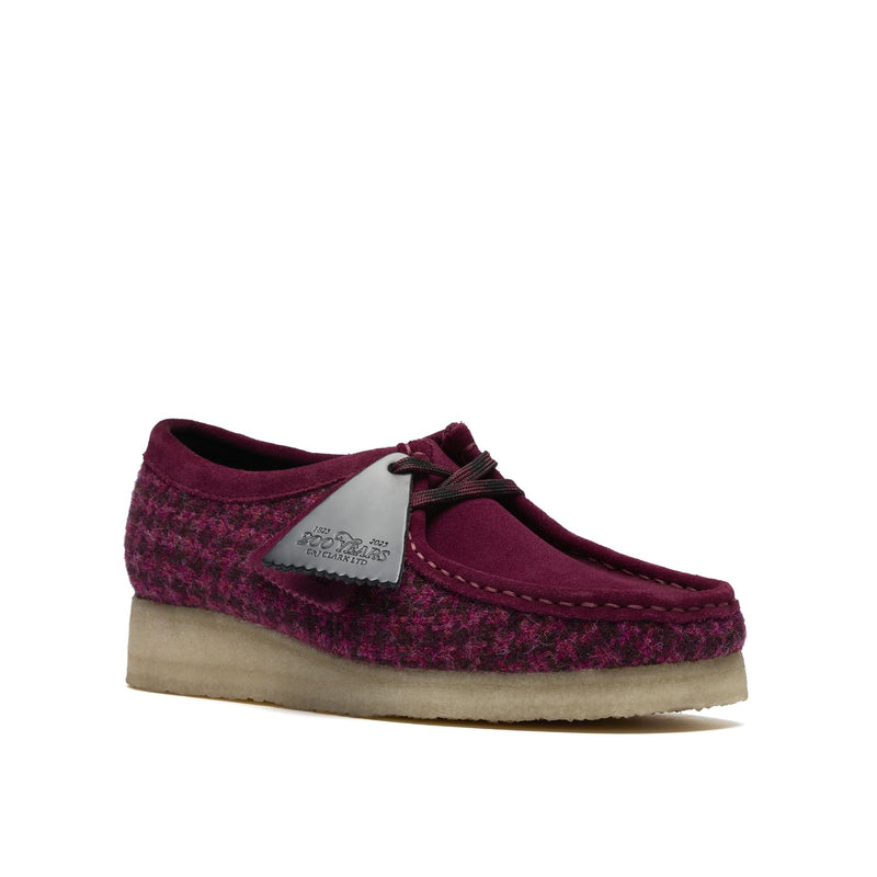 Clarks Originals Wallabee Chaussures Violettes Pour Femmes En Textile