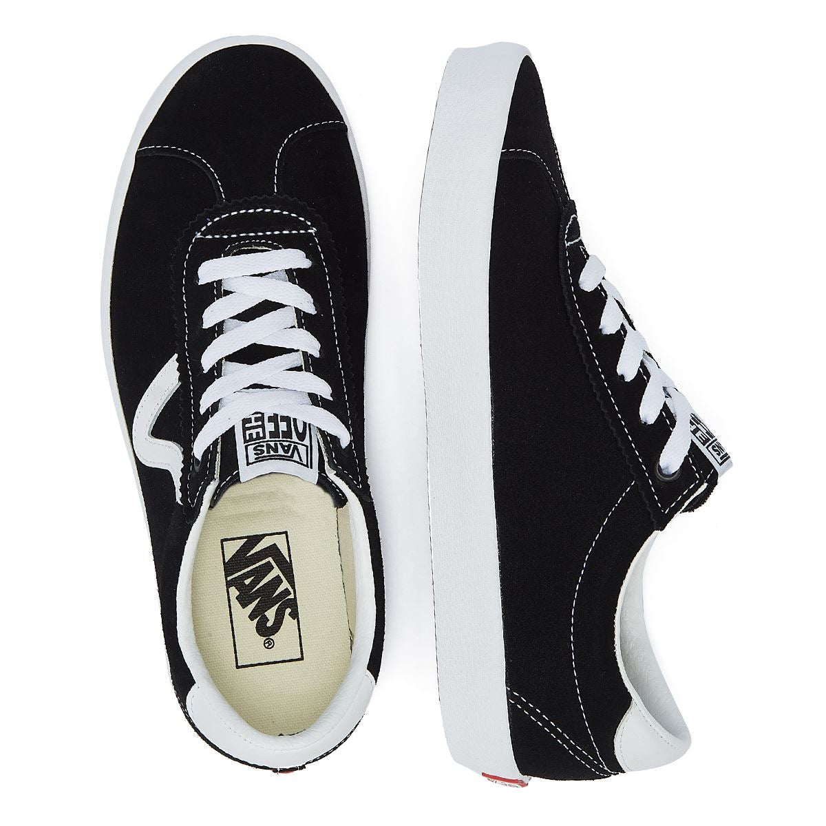 Vans Baskets De Sport Basses Noires/Blanches
