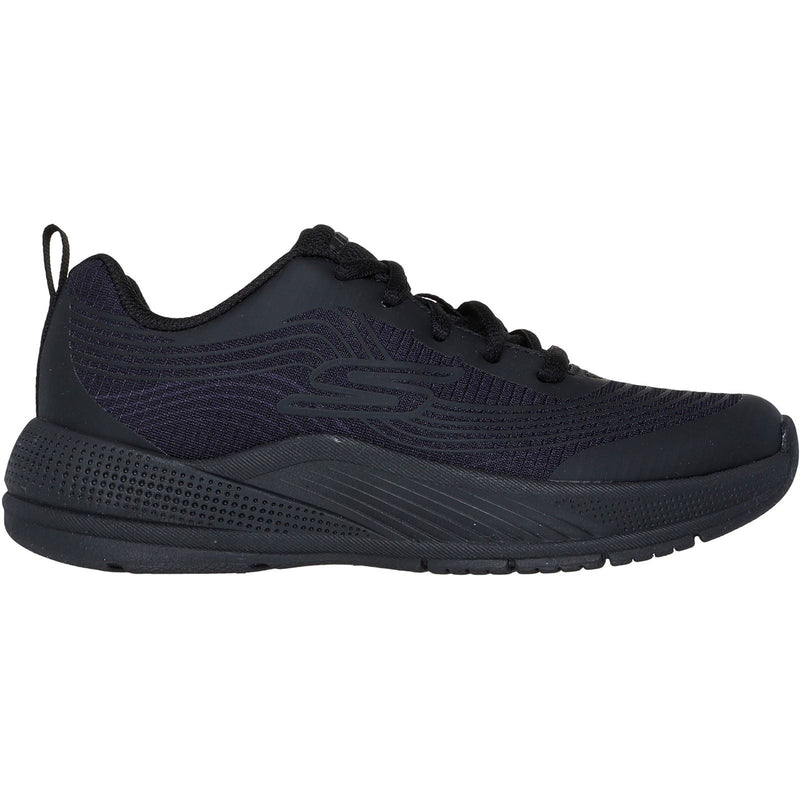 Skechers Microspec Advance Chaussures De Sport Noires Pour Filles