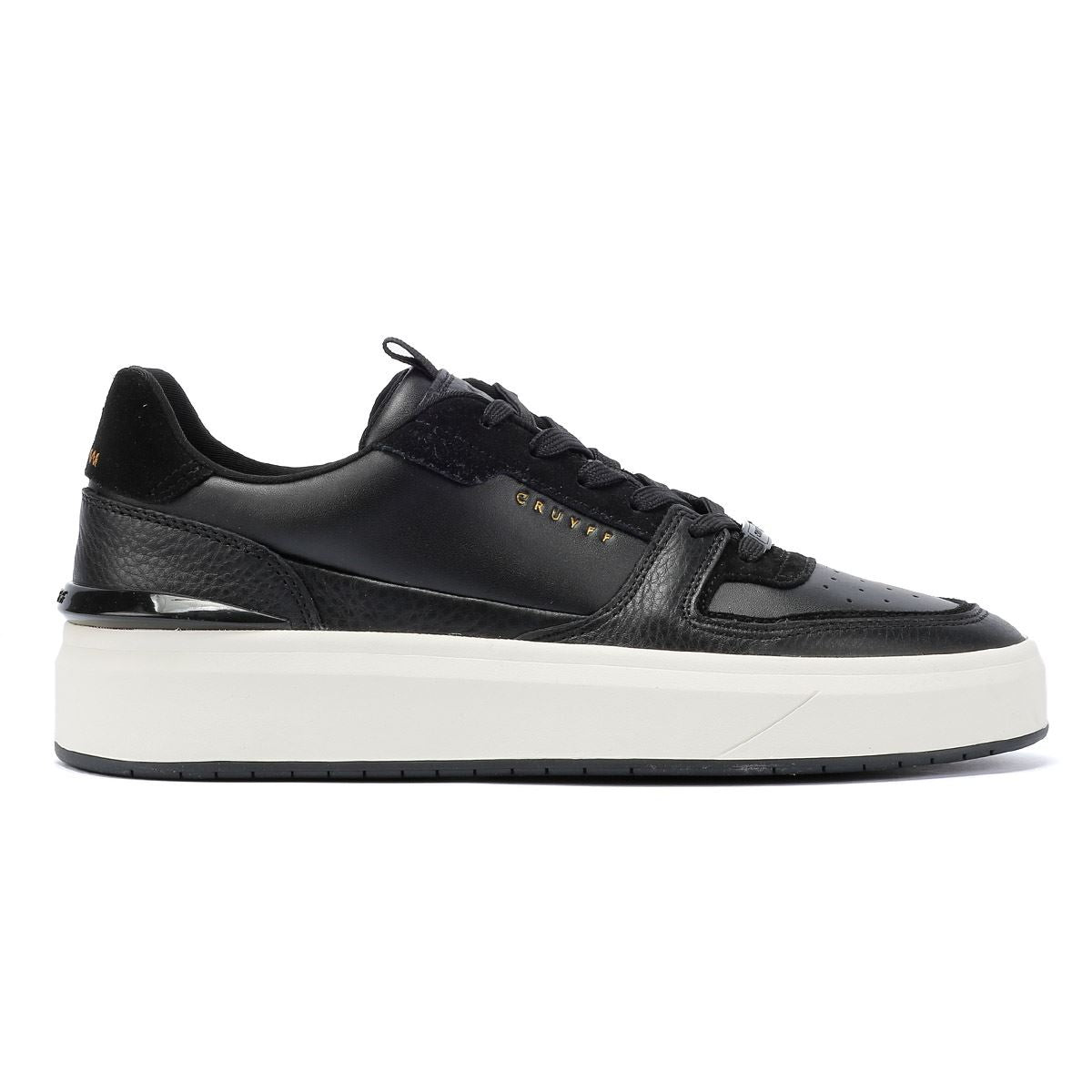 Cruyff Surefire Tennis Baskets noires en cuir pour hommes
