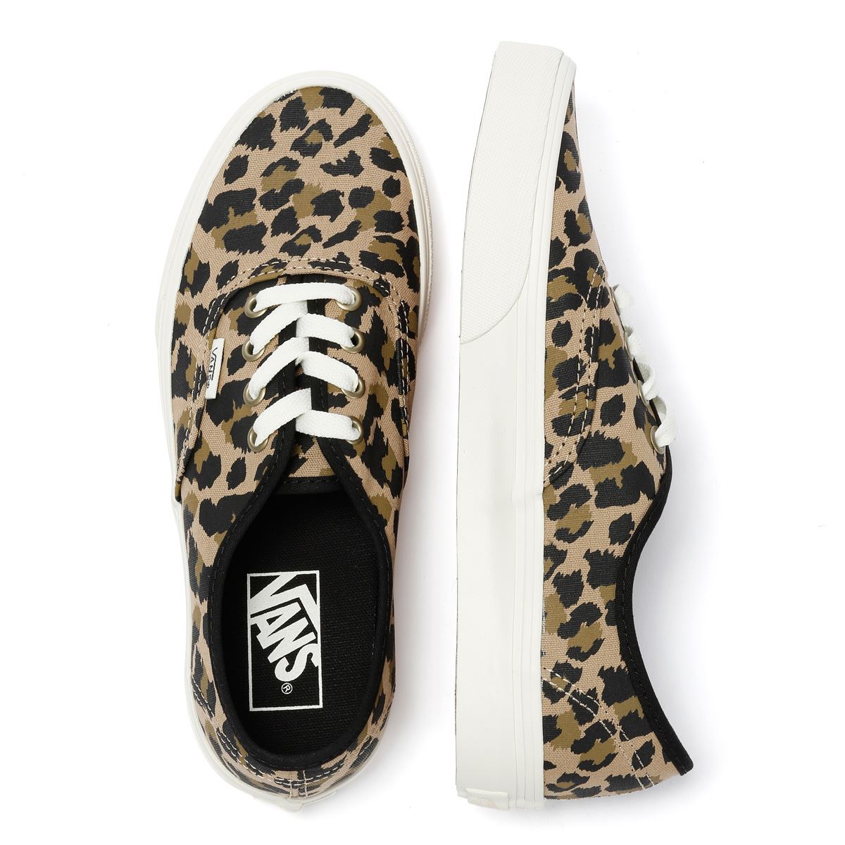 Vans Authentic Baskets Beiges En Toile Pour Femmes