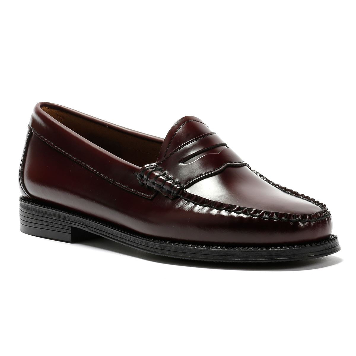 G. H. Bass Weejun II Mocassins Rouges En Cuir Pour Femmes