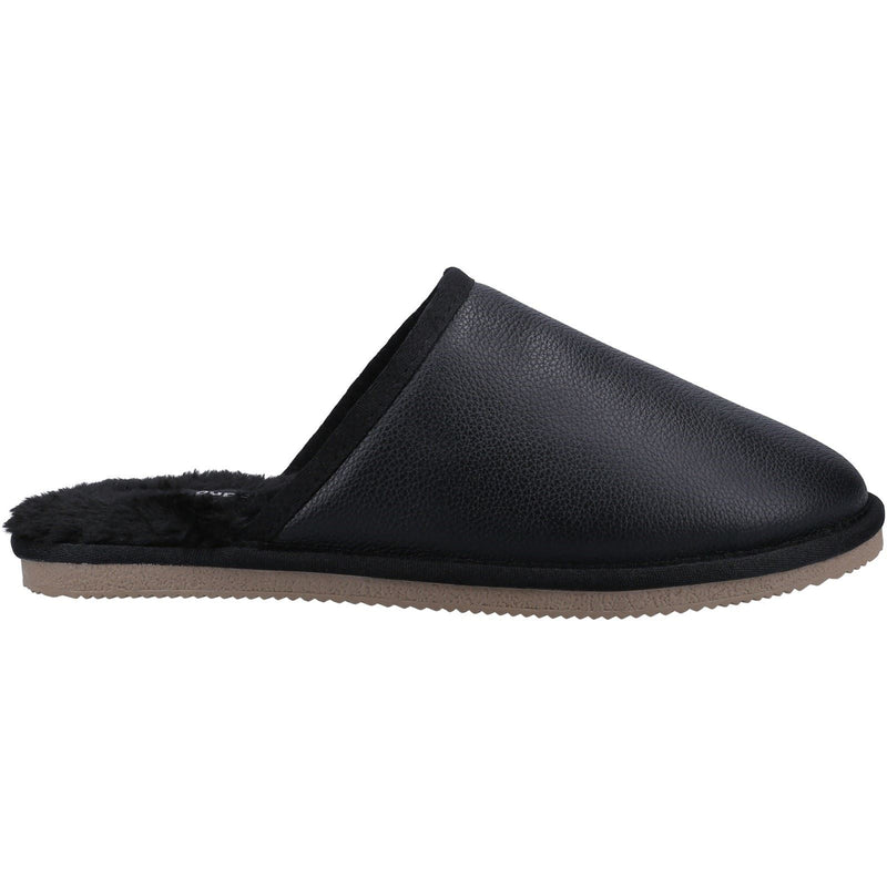 Hush Puppies Coady Chaussons Noirs Pour Homme En Daim